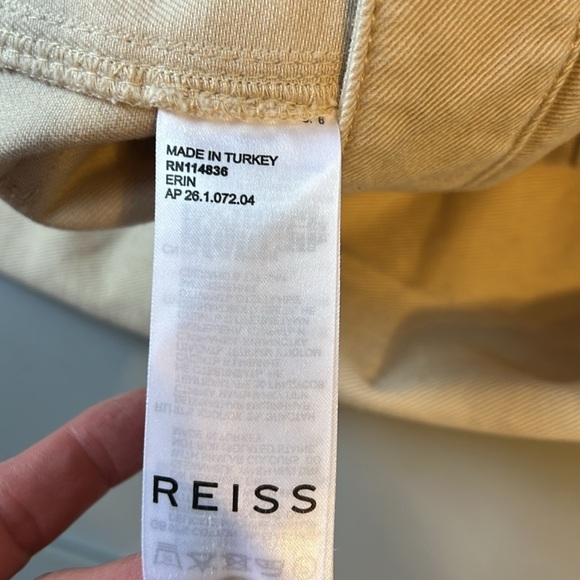 Reiss Stylish Cream Pants 6 - Picture 8 of 8